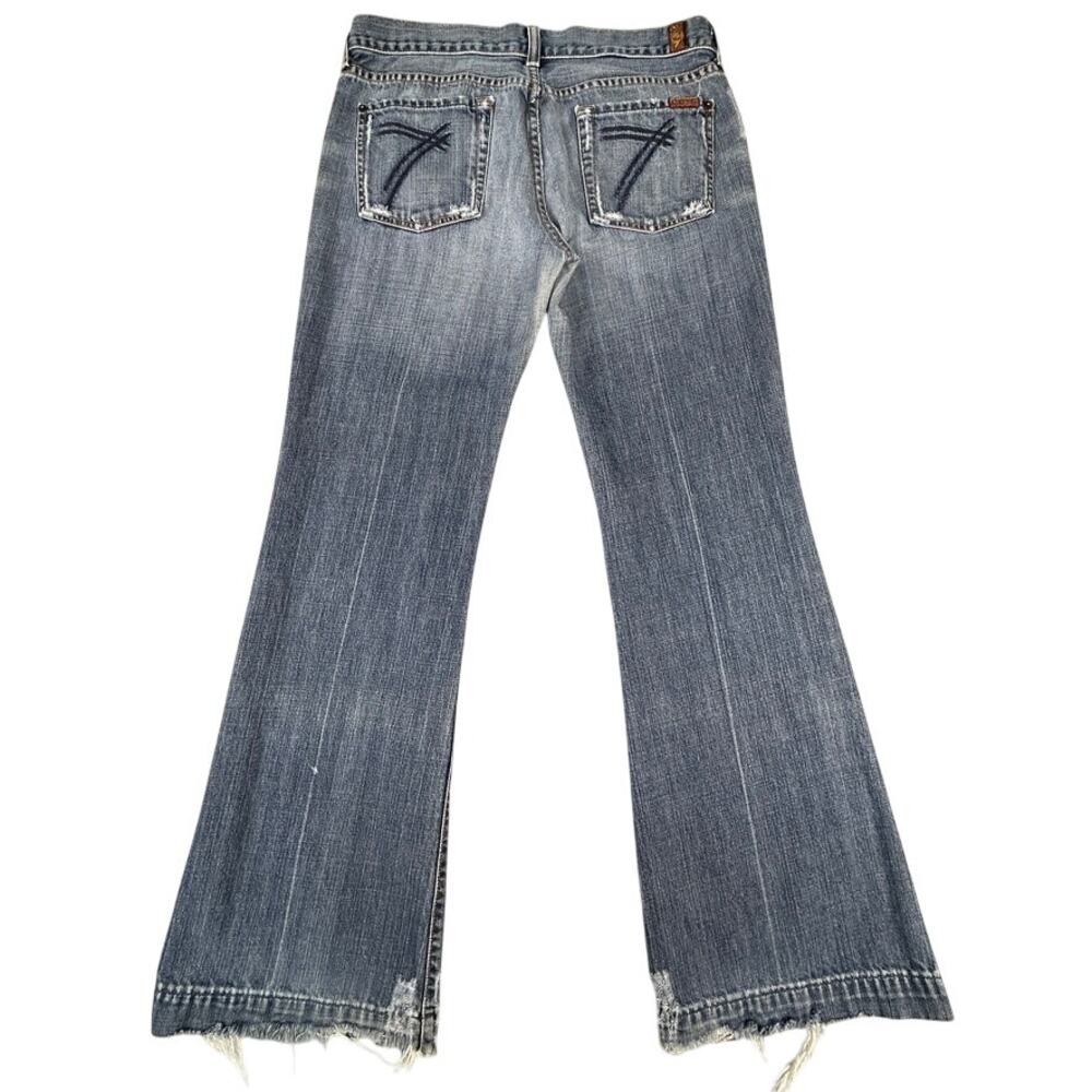 7 for All Mankind Dojo Women 30 Denim Jeans by Jerome Dahan Distress Vtg Y2K USA
